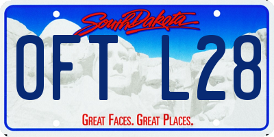 SD license plate 0FTL28