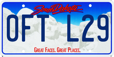 SD license plate 0FTL29