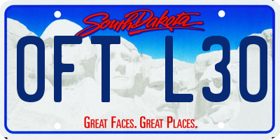SD license plate 0FTL30