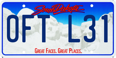 SD license plate 0FTL31