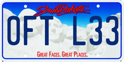 SD license plate 0FTL33