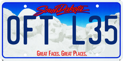 SD license plate 0FTL35