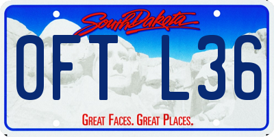 SD license plate 0FTL36