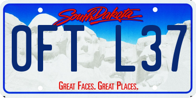 SD license plate 0FTL37