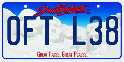 SD license plate 0FTL38