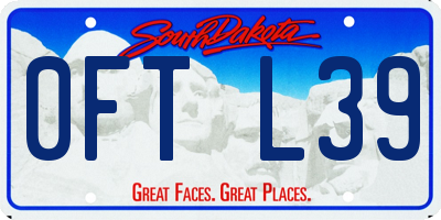 SD license plate 0FTL39