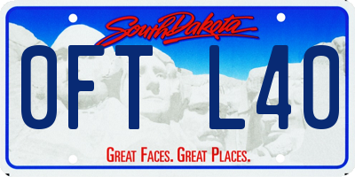 SD license plate 0FTL40