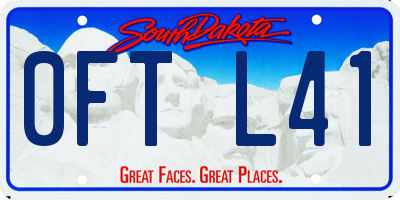 SD license plate 0FTL41