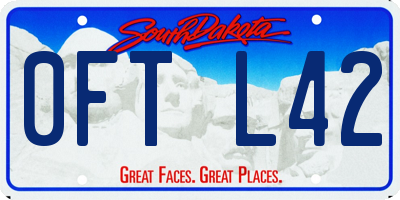 SD license plate 0FTL42