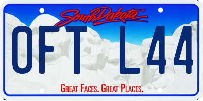 SD license plate 0FTL44