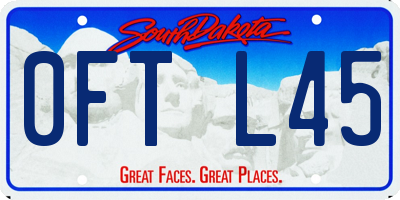 SD license plate 0FTL45