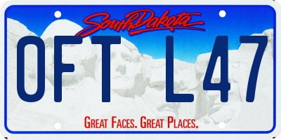 SD license plate 0FTL47