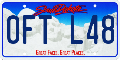 SD license plate 0FTL48