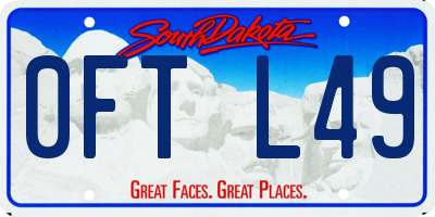 SD license plate 0FTL49
