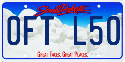 SD license plate 0FTL50