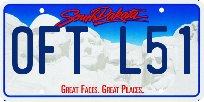 SD license plate 0FTL51