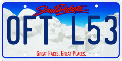 SD license plate 0FTL53