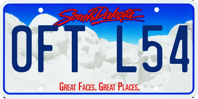 SD license plate 0FTL54