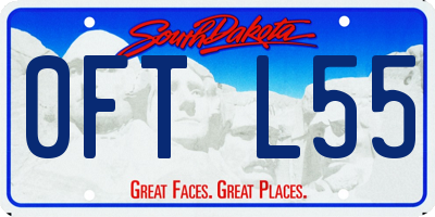 SD license plate 0FTL55