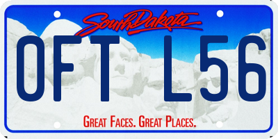 SD license plate 0FTL56