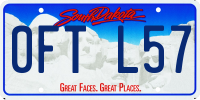 SD license plate 0FTL57