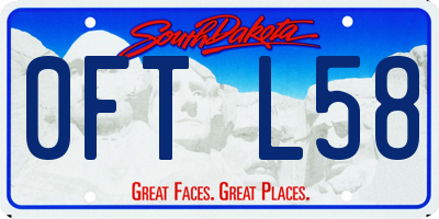 SD license plate 0FTL58