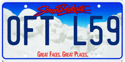 SD license plate 0FTL59