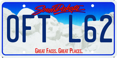SD license plate 0FTL62