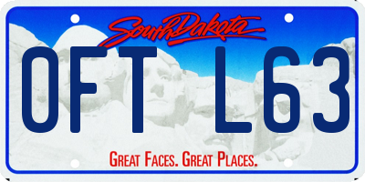 SD license plate 0FTL63