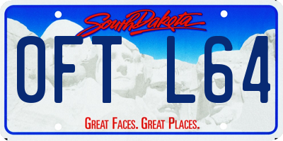 SD license plate 0FTL64