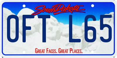 SD license plate 0FTL65