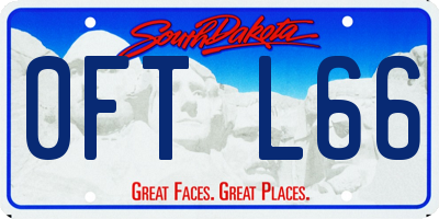SD license plate 0FTL66