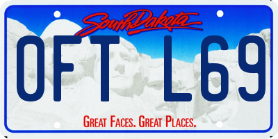 SD license plate 0FTL69