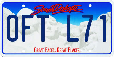 SD license plate 0FTL71