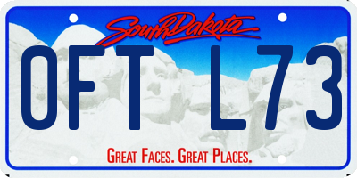 SD license plate 0FTL73