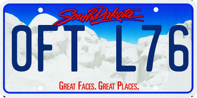 SD license plate 0FTL76