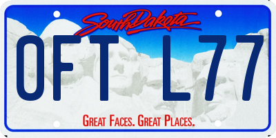 SD license plate 0FTL77