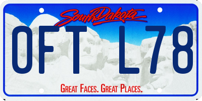 SD license plate 0FTL78