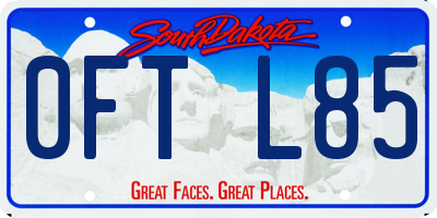 SD license plate 0FTL85