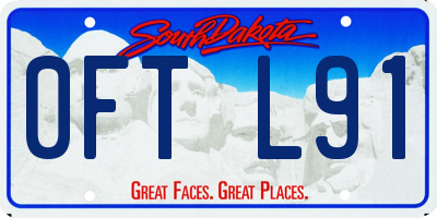 SD license plate 0FTL91
