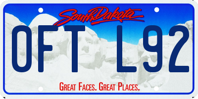 SD license plate 0FTL92