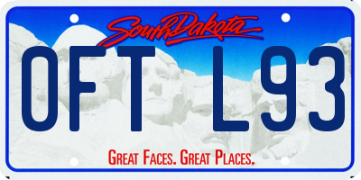 SD license plate 0FTL93