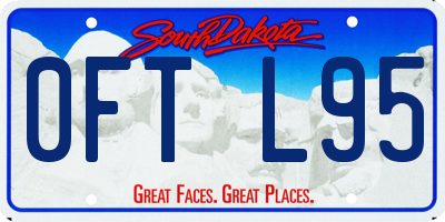 SD license plate 0FTL95