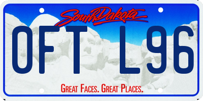 SD license plate 0FTL96