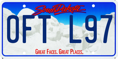 SD license plate 0FTL97