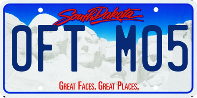 SD license plate 0FTM05