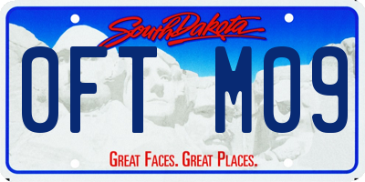 SD license plate 0FTM09