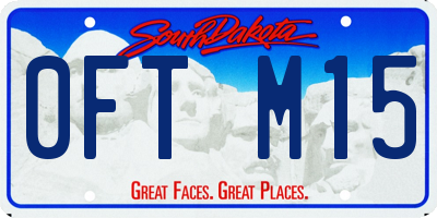 SD license plate 0FTM15