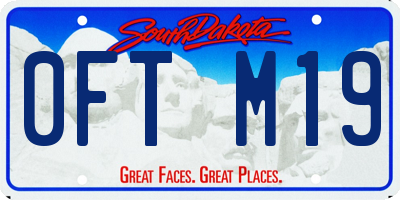 SD license plate 0FTM19