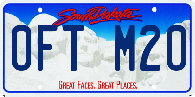 SD license plate 0FTM20